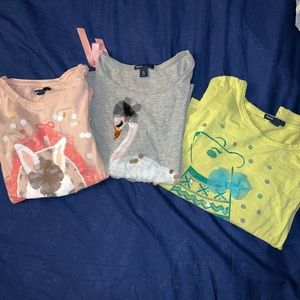 Girls Long-Sleeved Shirt Bundle